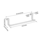 TürFix Pro Edelstahl-Küchentuchhalter ohne Bohren – Über-Schranktür-Handtuchstange | Rostfreier Küchen-Organizer | Platzsparende Hängelösung für Tücher & Küchenzubehör