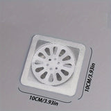 DrainShield Pro Abflussfilter Aufkleber – Haarfänger Schutzfolie | Verstopfungsschutz | Hygienische Einweg-Lösung