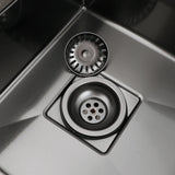 PureDrain Multifunktions-Ablaufstopfen Edelstahl – Pop-Up Siebkorb mit Geruchsfilter | Anti-Verstopfung | Hygienische Küchenlösung