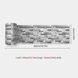 MosaLinea Wandbordüre selbstklebend – Wasserdichte Mosaik-Dekorfolie für Küche & Bad | Flexible Gestaltung | Schnelles Make-over