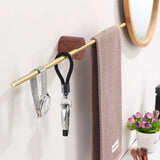 FlexiRail Design Handtuchhalter – Schwenkbare Handtuchstange mit Haken | Aluminium & Zink | Platzsparend & Elegant