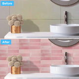 TileGlow Premium 3D Wandfliesen Selbstklebend Fliesenaufkleber Küche & Bad – Wasserfeste Design-Wandverkleidung | Hochwertige PET Fliesenfolie mit Epoxidharz-Optik | Rückstandslos entfernbare Renovierungslösung