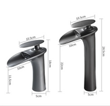 AquaSilva Wasserfall Waschtischarmatur Einhebelmischer – Weiße Mischbatterie | Sanfter Wasserfluss | Modernes Badezimmerdesign