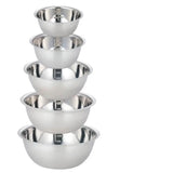 Edelstahl-Mixschüssel-Set Profi-Qualität – Stapelbare Küchen- & Campingschüsseln | Rostfreie Rührschalen | Platzsparendes Mehrzweck-Set für Küche & Outdoor