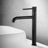 NeroLux – Mattschwarze Stand-Waschtischarmatur aus Messing