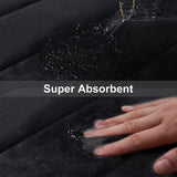 CloudComfort Memory-Schaum Badematte – rutschfeste & wasserabsorbierende Badezimmermatte | extra weich, maschinenwaschbar & modernes 3D-Streifendesign