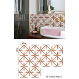 TerraMosaik Fliesenaufkleber selbstklebend – Boho Terrakotta Design für Wand & Boden | Wasserfest | Mediterranes Wohngefühl