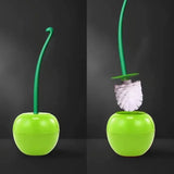 CherryClean WC-Bürstengarnitur Standmodell – Toilettenbürste im Kirschdesign | Dekorativ & Hygienisch | Originelles Badaccessoire