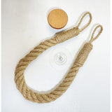 RopeStyle Handtuch- und Toilettenpapierhalter – Bohrfreie Wandhalterung im natürlichen Boho-Design
