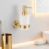 LuxBath Roségold Badset – Badezimmer Zubehör Edelstahl | Gebürstete Oberfläche | Wandmontiertes Hardware Set