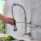AquaFlow Küchenhahn Aufsatz mit Stoppfunktion – 360° Drehbarer Strahlregler | Wassersparend | 2 Strahlarten