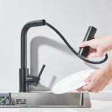 CulinaVero Küchenarmatur mit Ausziehbrause – Edelstahl Mischbatterie | Wasserfallauslauf | Maximale Flexibilität