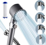 AquaDerma Vital Duschbrause mit Filtersystem – Hautschonender Hochdruck-Duschkopf | Kalkreduzierend | Wasserspartechnik