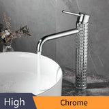 DIAMORA Design Waschtischarmatur Schwarz – Einhebelmischer aus Messing | Luxuriöser Wasserhahn | Elegantes Badezimmer-Highlight