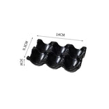 OVARIA Keramik Eierhalter – 6er/12er Eierablage | Kühlschrank Organizer | Stilvolle Küchenaufbewahrung