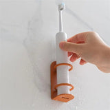 WallGrip Pro Zahnbürstenhalter Wand – Selbstklebender Badezimmer-Organizer ohne Bohren | Kohlenstoffstahl | Minimalistisches Design