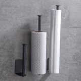 Rolluxe Premium Toilettenpapierhalter Edelstahl Selbstklebend Verlängert – Bohrfreier WC Rollenhalter für Badezimmer & Gäste-WC | Rostfreier Wandhalter mit modernem Design | Platzsparende Hygienelösung