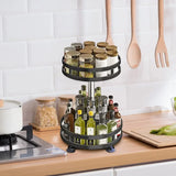 SpiceSpin Elite 360° Drehbarer Gewürz-Organizer für die Küche – Rotierendes Gewürzregal mit Anti-Rutsch-Basis | Platzsparender Küchen-Organizer für Gewürze, Dosen & Teebehälter