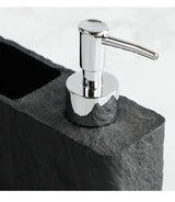 GranitoClean Design-Seifenspender mit Ablage – Küchen- & Badspender | Saubere Ordnung | Steinoptik Eleganz