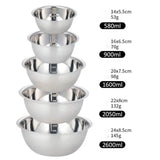 Edelstahl-Mixschüssel-Set Profi-Qualität – Stapelbare Küchen- & Campingschüsseln | Rostfreie Rührschalen | Platzsparendes Mehrzweck-Set für Küche & Outdoor