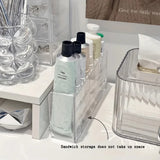 CLARIXA 7-Fach Organizer Transparent – Kosmetik- & Büro Aufbewahrungsbox | Modern & Platzsparend