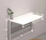 SpaceDesk Klappbarer Wandtisch ultradünn – Platzsparender Arbeitstisch zur Wandmontage | Multifunktional | Modernes Design