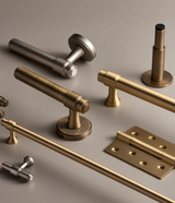 ÉliteBrass Möbelgriff T-Stange aus Massivmessing – Französischer Stil Schrankgriff | Ergonomisches Design | Langlebige Premium Qualität
