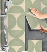 ScandiTile 3D-Bodenaufkleber Set – 12 selbstklebende PVC-Fliesen im skandinavischen Design