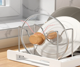 KITCHENIX FoldRack Topfdeckelhalter – Faltbarer Küchen Organizer | Platzsparend & Vielseitig