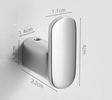 ChromeHold Premium Wandhaken Selbstklebend Messing Chrom – Bohrfreie Metallhaken für Bad, Küche, Flur & Schlafzimmer | Rostfreie Design-Wandhaken mit starker Klebefläche | Moderne Universal-Hakenlösung