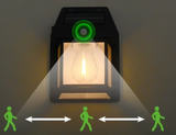 GartenGlanz Solar-Wandleuchte – Außenlampe mit Bewegungssensor | 3 Beleuchtungsarten & IP65 | LED-Gartenlicht mit Glühfadenoptik