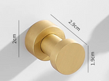 ChromeHold Premium Wandhaken Selbstklebend Messing Chrom – Bohrfreie Metallhaken für Bad, Küche, Flur & Schlafzimmer | Rostfreie Design-Wandhaken mit starker Klebefläche | Moderne Universal-Hakenlösung