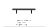 LineaGrip T-Stangengriff aus Messing – Extra Langer Möbelgriff für Schränke & Schubladen | Modernes Design | Ergonomischer Komfort