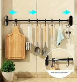 KitchenFlow Wandregal Organizer – Selbstklebende Halterung für Deckel & Küchenutensilien | Platzsparend | Multifunktional