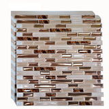 GoldenAura Pro Selbstklebende 3D-Goldmosaik-Wandfliesen aus Premium-PET – Wasserfeste Luxus-Rückwand für Küche, Bad & Wohnräume | Elegante Peel & Stick Designfliesen in Goldoptik
