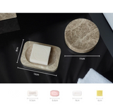 MarmoraImperial Badaccessoires Set Naturmarmor – 7-teiliges Badezimmer Set | Exklusive Eleganz | Hochwertige Spa-Ausstattung
