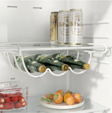 VinoHook Kühlschrank-Flaschenhalter – Metall-Organizer mit Hängefunktion für Bier & Wein | Platzsparend | Stilvolle Aufbewahrung