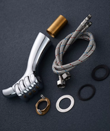 CascadaLux Waschtischarmatur – Wasserfallmischer aus massivem Messing