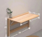 SpaceDesk Klappbarer Wandtisch ultradünn – Platzsparender Arbeitstisch zur Wandmontage | Multifunktional | Modernes Design
