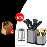 ProBlade Elite Edelstahl-Universal-Messerblock mit Hygienestruktur – Antibakterieller Küchenmesserhalter | Kratzschonender Messer-Organizer für alle Klingenarten bis 8 Zoll | Luxuriöse Küchenaufbewahrung