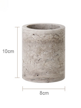 ZENSTONE Naturstein Badset – Höhlenstein Accessoires | Wabi-Sabi Design | Luxuriöse Spa Atmosphäre