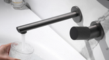 VELORIA Roségold Wandarmatur – Unterputz Waschtischmischer aus Messing | Minimalistisches Design | Langlebig & Elegant