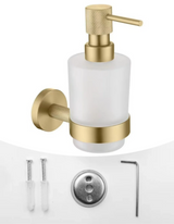 LuxBath Roségold Badset – Badezimmer Zubehör Edelstahl | Gebürstete Oberfläche | Wandmontiertes Hardware Set