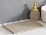 SCANDORA Badezimmer Set Resin – 4-teiliges Badaccessoire Set | Nordisches Design | Stilvolle Organisation