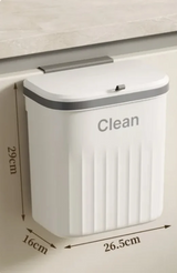 MultiClean Wandmülleimer für Küche und Bad – hygienischer Hängemülleimer mit Deckel | 8,5L / 12L platzsparend für Schrank, Unterspüle & Bioabfall