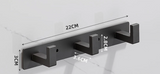 Stahlora Wandgarderobe aus Edelstahl – Multifunktionale Hakenleiste für Flur & Bad | Rostfrei | Elegante Ordnungslösung