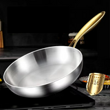 ChefSteel Pro 316 Edelstahl-Bratpfanne 28 cm für Induktion &amp; Gas | 7-Schicht Profi-Pfanne | langlebige Antihaft-Kochpfanne ohne Beschichtung