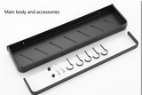 BlackEdge Eckregal ohne Bohren – Schwarzes Aluminium-Wandregal