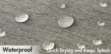 WAVELUX Duschvorhang mit Wellensaum – Wasserdichter Badvorhang aus Polyester | Schimmelhemmend | Elegantes Design
