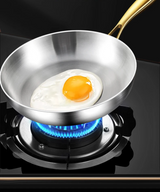 ChefSteel Pro 316 Edelstahl-Bratpfanne 28 cm für Induktion &amp; Gas | 7-Schicht Profi-Pfanne | langlebige Antihaft-Kochpfanne ohne Beschichtung